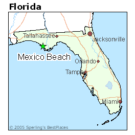 Map Mexico Beach Florida 2018