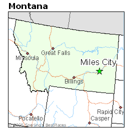 Miles City Montana Map