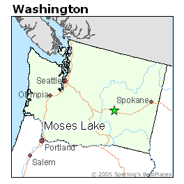 Moses Lake Washington Map