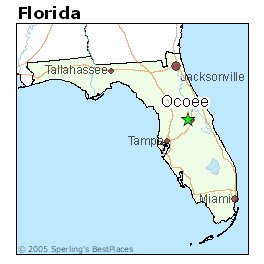 Ocoee Florida Map 2018