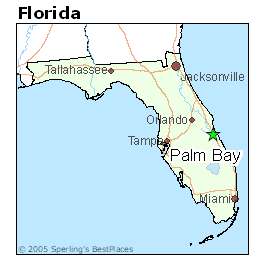 Map Palm Bay Florida 2018