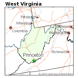 Princeton West Virginia Map