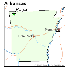 Where Is Rogers Arkansas On Map