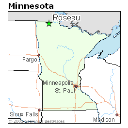 Roseau County Interactive Map Best Places To Live In Roseau, Minnesota