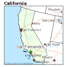 san fernando valley zip code map