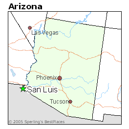 San Luis Arizona Map