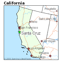map of santa cruz ca Santa Cruz California Cost Of Living map of santa cruz ca