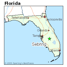 Map Sebring Florida 2018