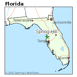 Map Spring Hill Florida 2018