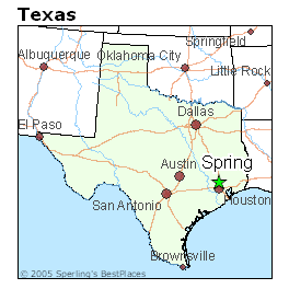map of spring texas Best Places To Live In Spring Texas