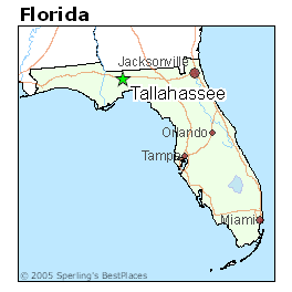 Tallahassee On Florida Map
