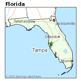 Map Florida Tampa