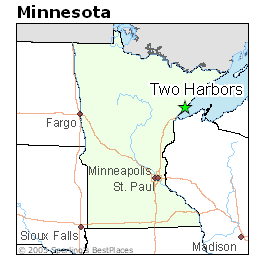 Two Harbors Mn Map Best Places To Live In Two Harbors, Minnesota