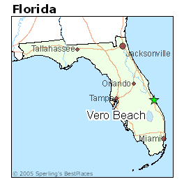 Map Of Florida Showing Vero Beach 2018