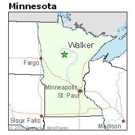 Image result for minneapolis to leech lake map