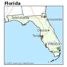 map of weston florida Weston Florida Cost Of Living map of weston florida