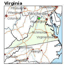 map of winchester va Best Places To Live In Winchester Virginia map of winchester va