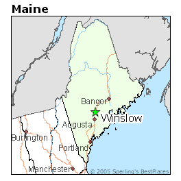 map of winslow maine Best Places To Live In Winslow Maine map of winslow maine