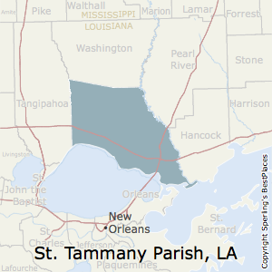 st tammany louisiana parish map la bestplaces county
