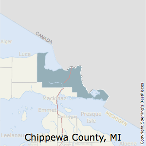chippewa county michigan mi estate real map