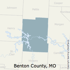 benton county missouri estate real map