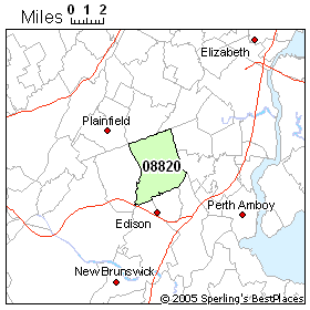 zip code for edison new jersey by address