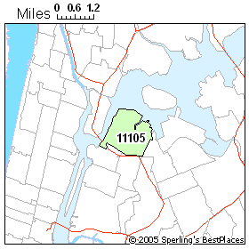 Astoria Zip Code Map Economy In Zip 11105 (New York, Ny)