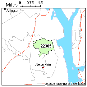 Alexandria Zip Code Map
