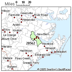 New Bern Nc Zip Code Map People In Zip 28562 (New Bern, Nc)