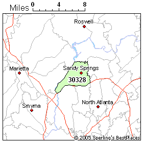 Sandy Springs Zip Code Map People In Zip 30328 (Sandy Springs, Ga)