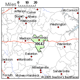 Greensboro Zip Code Map