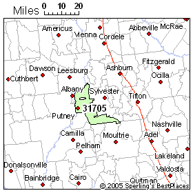 Albany Ga Zip Code Map Zip 31705 (Albany, GA) Crime