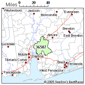 Bay Minette Al Map Cost Of Living In Zip 36507 (Bay Minette, Al)