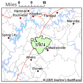 Zip 37874 (Sweetwater, TN) Climate