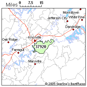 Knoxville Zip Code Map