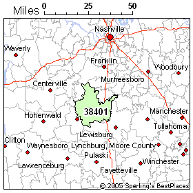 Columbia Tn Zip Code Map People In Zip 38401 (Columbia, Tn)