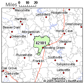 Bowling Green Ky Zip Code Map Rankings In Zip 42101 (Bowling Green, Ky)