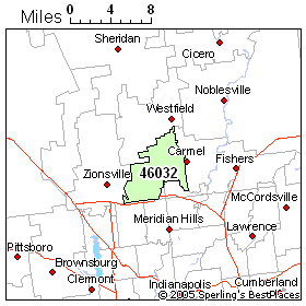 Carmel Indiana Zip Code Map Economy In Zip 46032 (Carmel, In)