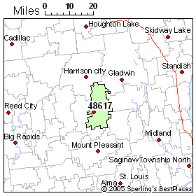 Clare (zip 48617), Michigan Weather