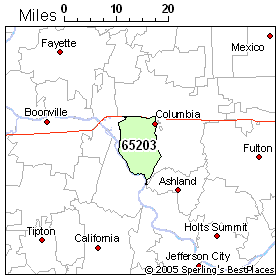 Columbia Mo Zip Code Map People In Zip 65203 (Columbia, Mo)