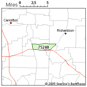 75240 Zip Code Map Cost Of Living In Zip 75240 (Dallas, Tx)