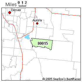 Aurora Colorado Zip Code Map - Map