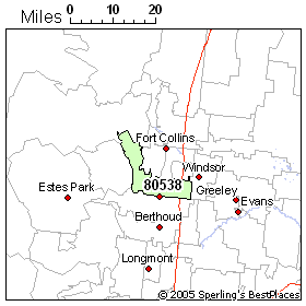 Loveland Zip Code Map People In Zip 80538 (Loveland, Co)