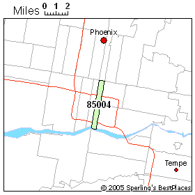 85004 Zip Code Map People In Zip 85004 (Phoenix, Az)