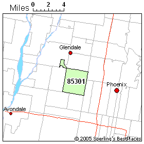 85301 Zip Code Map Economy In Zip 85301 (Glendale, Az)