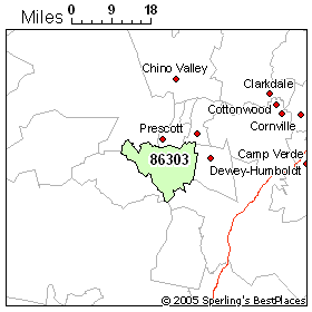 Prescott Zip Code Map Health In Zip 86303 (Prescott, Az)