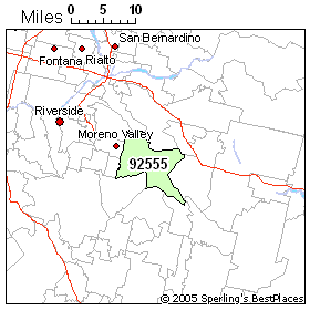 Moreno Valley Zip Code Map Zip 92555 (Moreno Valley, CA) Crime
