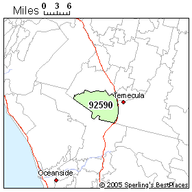 Temecula Ca Zip Code Map - Map