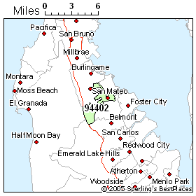 San Mateo Zip Code Map Zip 94402 (San Mateo, CA) Comments