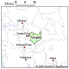 Santa Rosa Ca Zip Code Map Zip 95409 (Santa Rosa, CA) Comments